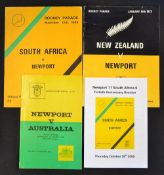 1969-76 Newport v The Big Three Rugby Programmes (4): Good or better condition for this grand trio