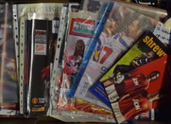 2011/2012 Manchester United football programme collection (24) homes including European homes, (