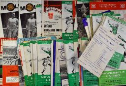 Selection of 1968/69 Newcastle United Football Programmes including homes, aways and reserve