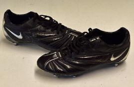 Pair of Nike football boots given to Sport Relief by Andy Cole of Manchester United (together with