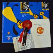 1999 Champions League Final Manchester United v Bayern Munich football Programme date 26 May at