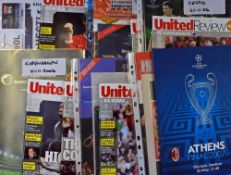 2006/2007 Manchester Utd Champions League football programmes AC Milan (h) & (a) + souvenir, AS Roma