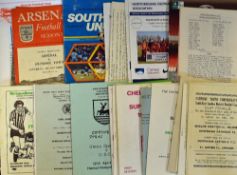 Mixed selection of unusual football club non-league football programmes to include English Martyrs