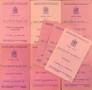 1947/1948 Isthmian League Dulwich Hamlet football programme s v Walthamstow Avenue, Tufnell Park,