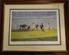 1993 England Rugby Ltd Edition Signed Framed & Glazed Print ‘The Power & The Glory’: Bold Craig