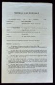 1982 player contract Steven Walsh of Wigan Athletic extending from September 1982 to July 1984