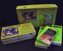 Subbuteo Table Soccer Selection to include 1960s Combination edition with goals, 2 Balls, red &