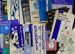 Collection of Rochdale football programmes from 1960’s onwards with 1970’s/1980’s noted, mainly