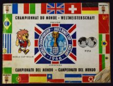 Rare 1966 World Cup Italian Version Tournament Brochure ‘Championnat du Monde –