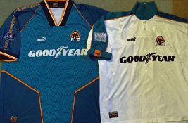 1996-1999 Wolverhampton Wanderers Away Football Shirts to include a short sleeve white shirt with