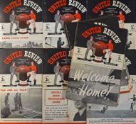1949/1950 Manchester United complete home match collection nos. 1 – 23 inclusive - includes