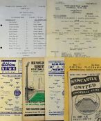 West Bromwich Albion reserves v Newcastle Utd 1960/61 football programmes - 1966/67 (scarce), plus