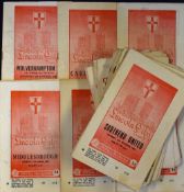 Collection of Lincoln City home football programmes to include 1957/58 Wolves (FAC), Cardiff City,