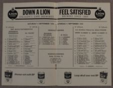 1976 South Africa v New Zealand All Blacks Test Rugby Programme: Clean neat 12pp issue from the