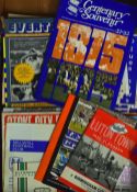Collection of Birmingham City home and away football programmes including 1975 Centenary Brochure,