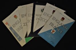England in the Fifties Rugby Programmes (7): Issues v France (old style) 1949 & 1953 (several