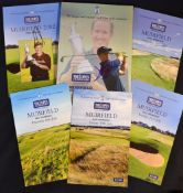 2002 Official Open Golf Championship signed programme: played at Muirfield signed to the cover by