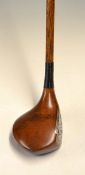 Jack Seager light stained large headed driver – with central stainless face insert and fitted with