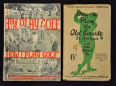 Jones, Bobby – “How to Play Golf and How I Play Golf” 1935 Spalding Athletic Library No4b with