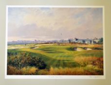 Shearer, Donald signed ‘The Rabbit, Royal Troon’ colour print signed by the artist to the border,