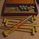 Croquet Set to include 7x Adult mallets, 2x Junior Mallets, 2x various winning posts, 9x hoops, 6x - Image 1 of 2