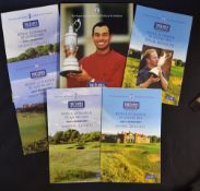 2001 Official Open Golf Championship programme c/w signed Final Result sheet et al: played at