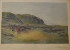 Adams, Douglas (1853-1920) after ‘A Difficult Bunker’ colour print from the original published by