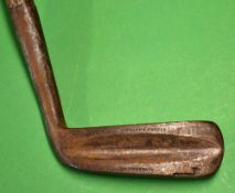 Rarer Bent Neck Model Tom Stewart Patent “Stewarts Putter” 2nd model blade putter c1906 – the head