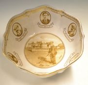 Bill Waugh Millennium Golf Collection Aynsley Bone China Bowl – ltd ed no. 127/2000 featuring Old