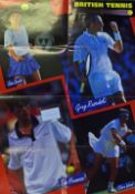 1996 British Tennis LTA Signed Poster – signed by Tim Henman, Greg Rusedski, Sam Smith and Clare