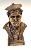 Young Tom Morris Bronze resin bust – with engraved plaque “Young Tom Morris1851 – 1875” – with