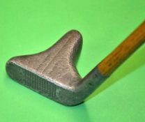 Fred Saunders Highgate Straight line patent alloy putter with elongated back – good hosel with clear