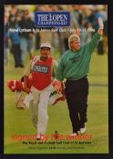 1996 Official Open Golf Championship signed programme: played at Royal Lytham and St Annes signed by