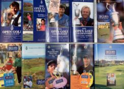 Collection of Official Open Golf Championship programmes 1991- 2000 (10) – a complete run - incl