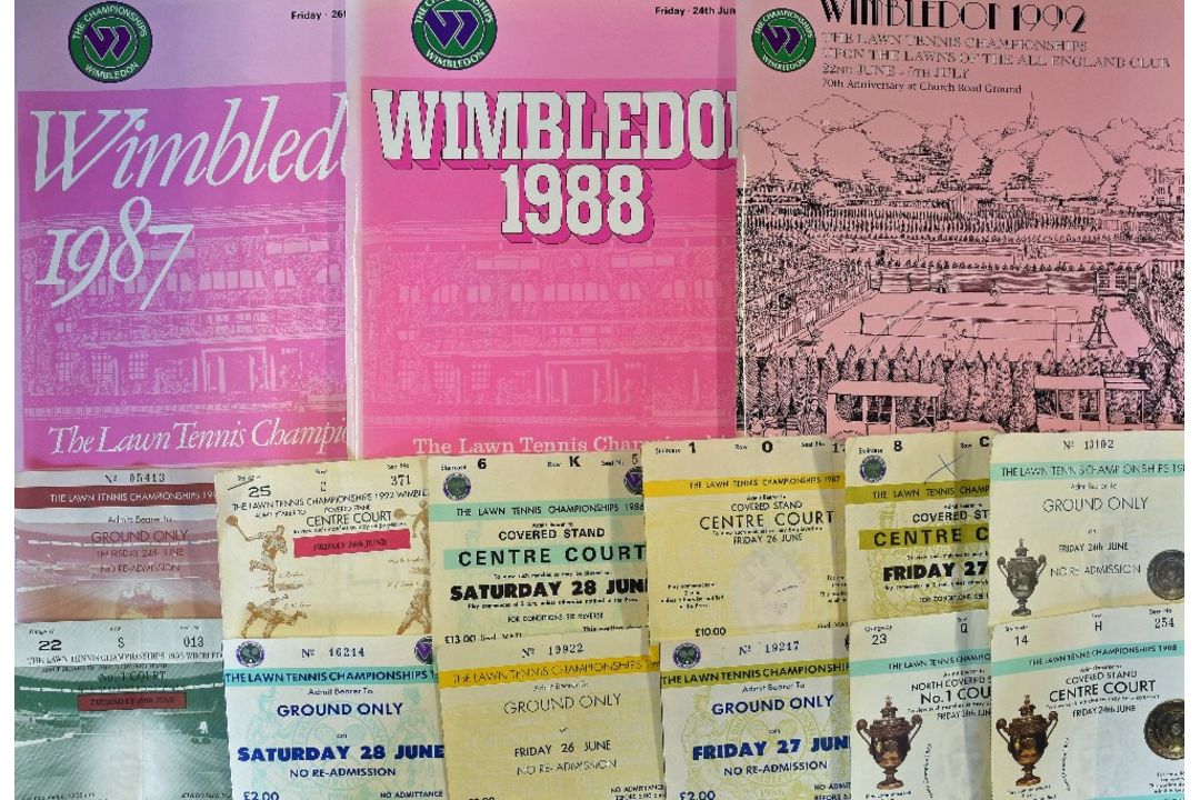 Tennis – Lawn Tennis Championships Wimbledon Tickets and Programmes to include a selection of