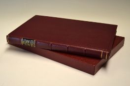 Gowland, Robert G signed - “The Oldest Clubs 1650-1850” de-luxe leather ltd ed publ’d 2011 and