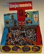 1970s Timpo Toys - Shop Stock display box containing 36 silver Knights all in great condition housed