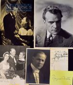 Autographs – A Selection of Various Autographs to include Margaret Thatcher signed to rear of