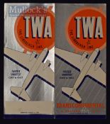 TWA ‘The Lindbergh Line’ Transcontinental & Western Air Inc. August 1936 Brochure A 12 page brochure