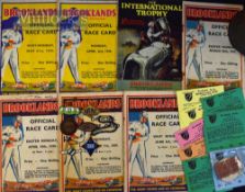 Brooklands Motor Racing Collection To include badges 1910, 1911, 1928, 1930, 1935, ticket1925,
