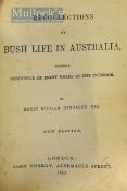 Australia - Recollections of Bush Life In Australia 1850 Book - by Henry William Haygarth. First