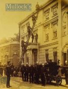 Original Framed Photograph of Leominster Fire Brigade in Training c.1910 black and white, framed