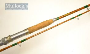 Dawsons of Bromley Medina swing tip split cane rod – 8ft 2pc with red agate butt and tip guides –
