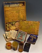 Selection of Late 19th Early 20th Games To include Kindergarten Maps Jigsaw in original box lid