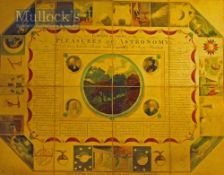 Science in Sport or the Pleasures of Astronomy Game Octagonal game-board with 35 numbered