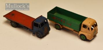 Dinky Toys GUY Flatbed Truck 432 Diecast Model flat front, cab and body in blue and red flat-bed