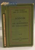 Sodom or The Quintessence of Debauchery by John Wilmot Earl of Rochester Booklet – No48 The