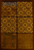 Architectural - 14x Minton & Co Patent Stoke on Trent Floor Tiles marked ‘Patent’ to the reverse,