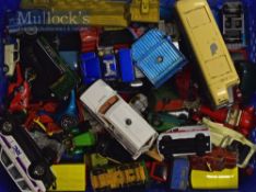 Assorted Selection of Loose Diecast Model Toys to include cars, vans, commercial etc, Corgi, Siku,