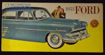 Ford 1953 Sales Catalogue A 28 page catalogue illustrating in multicolour and detailing their